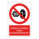 Coupez le moteur, risque d'empoisonnement !