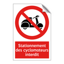 Stationnement des cyclomoteurs interdit