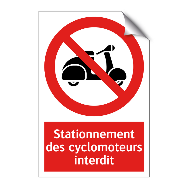 Stationnement des cyclomoteurs interdit
