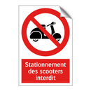 Stationnement des scooters interdit