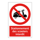 Stationnement des scooters interdit