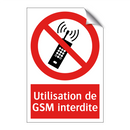 Utilisation de GSM interdite