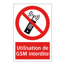 Utilisation de GSM interdite