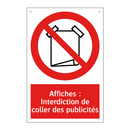 Affiches : Interdiction de coller des publicités
