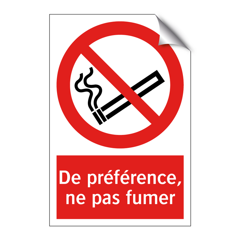 De préférence, ne pas fumer