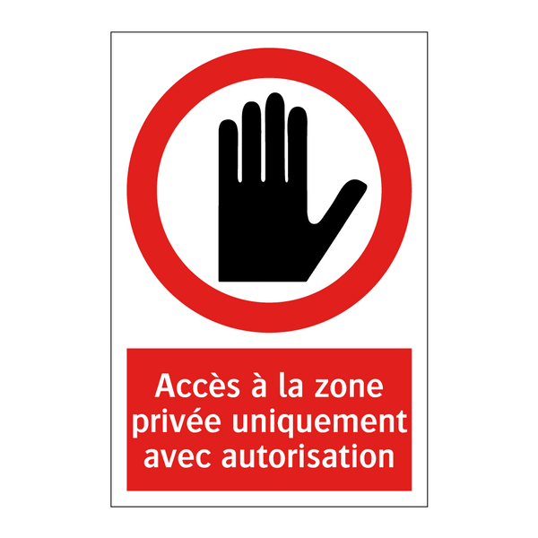 Accès à la zone privée uniquement avec autorisation