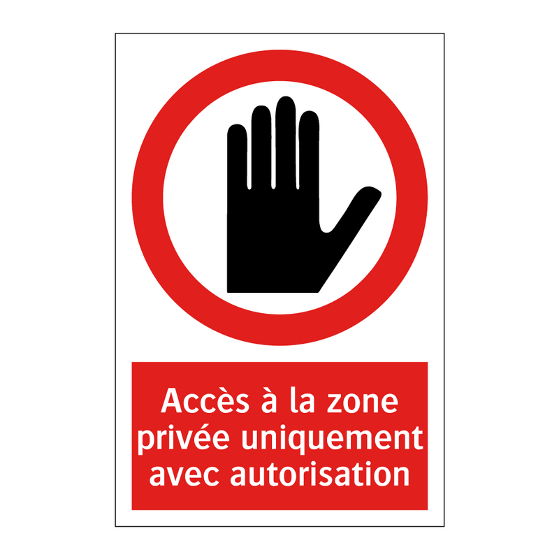 Accès à la zone privée uniquement avec autorisation