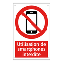 Utilisation de smartphones interdite