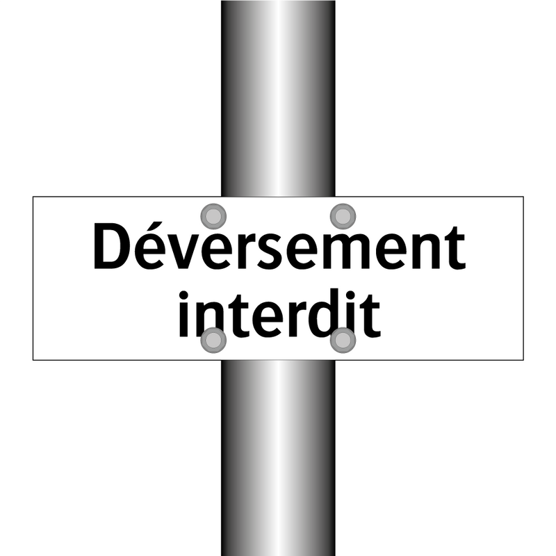 Déversement interdit