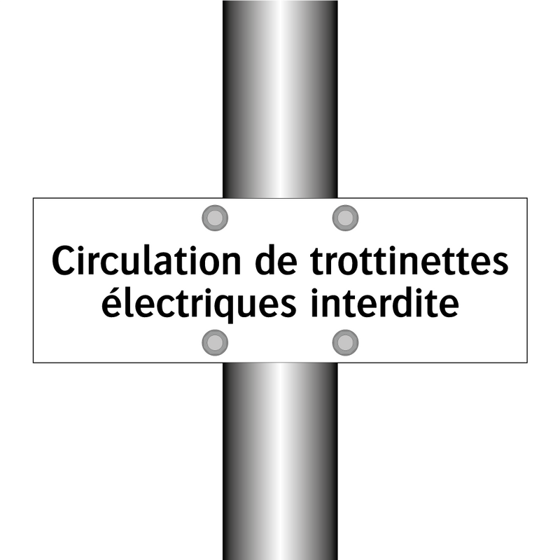 Circulation de trottinettes électriques interdite