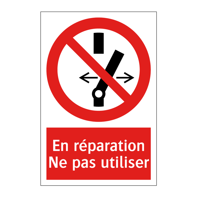 En réparation Ne pas utiliser