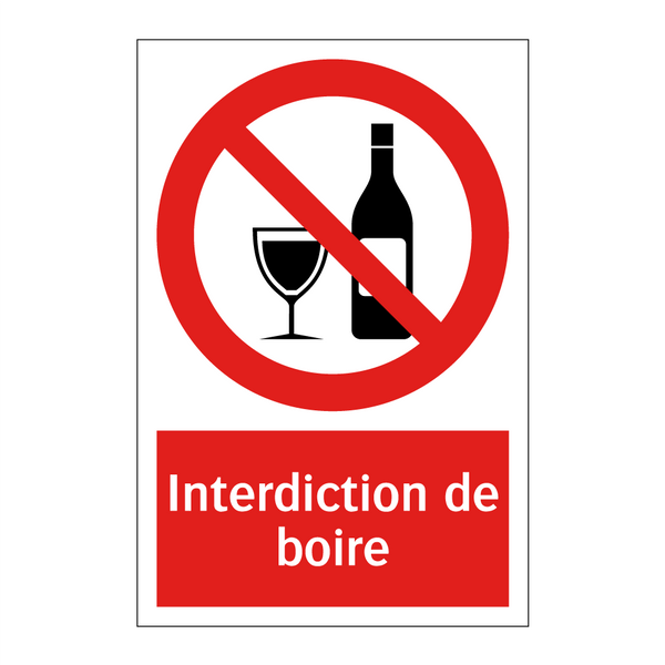 Interdiction de boire