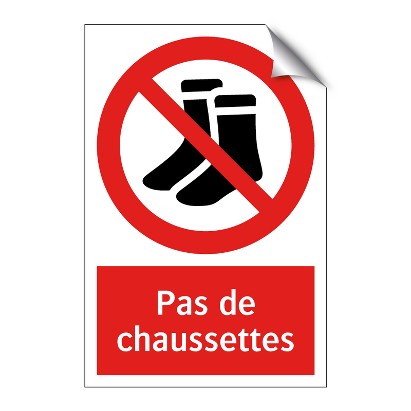 Pas de chaussettes