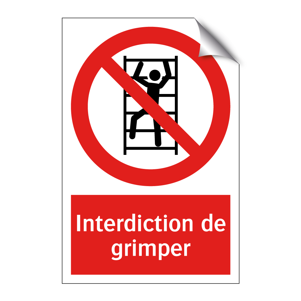 Interdiction de grimper
