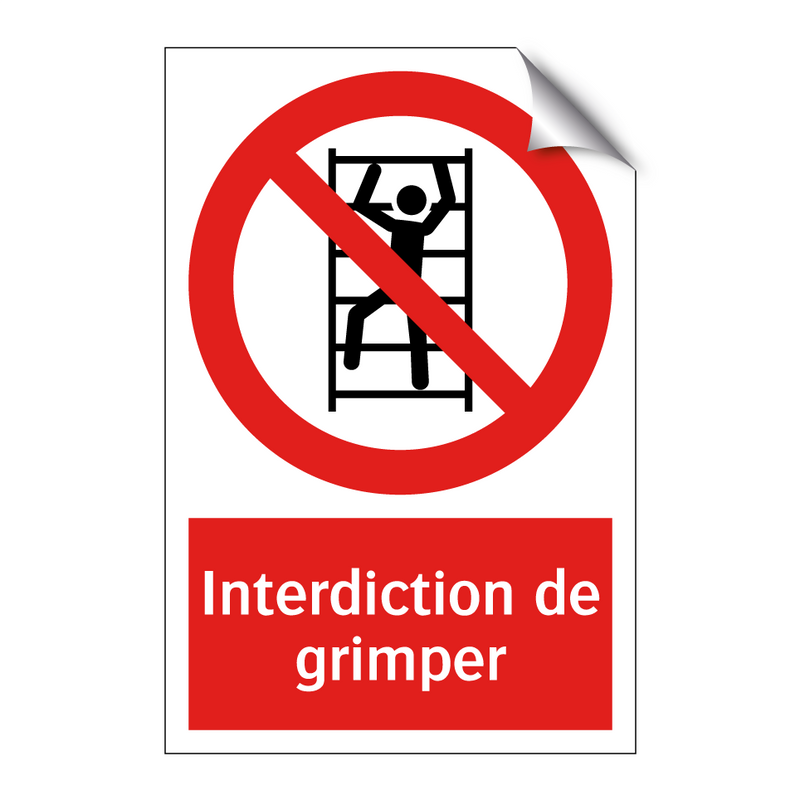 Interdiction de grimper