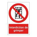 Interdiction de grimper