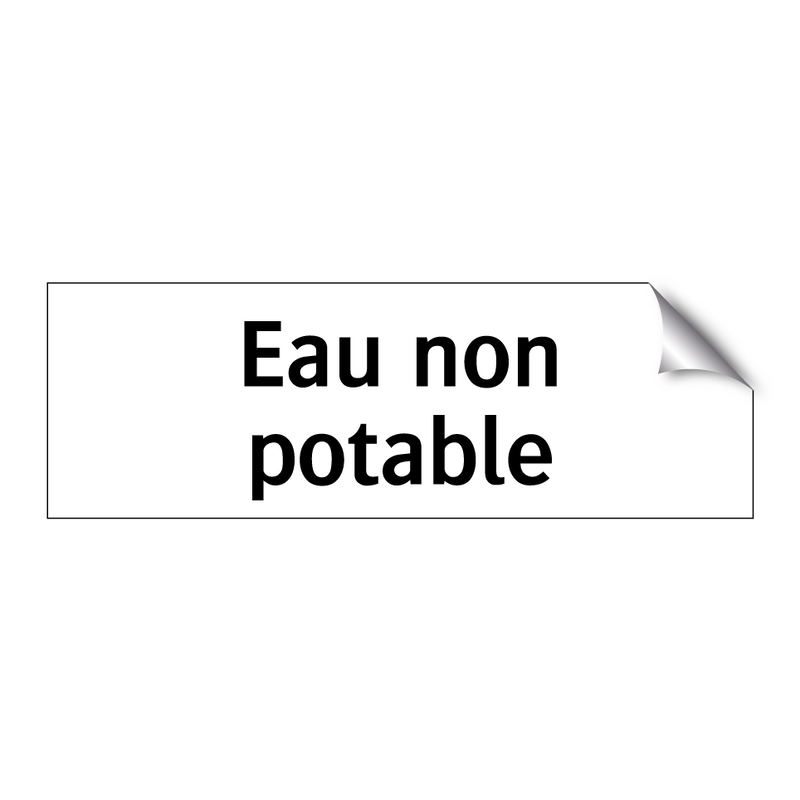 Eau non potable