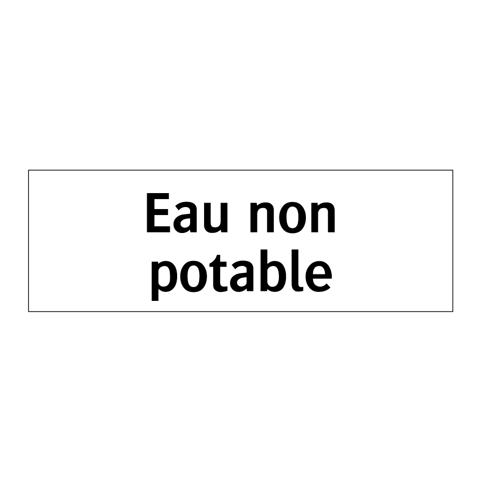 Eau non potable