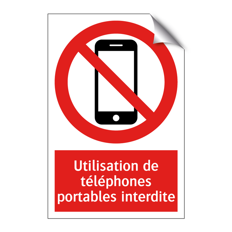Utilisation de téléphones portables interdite