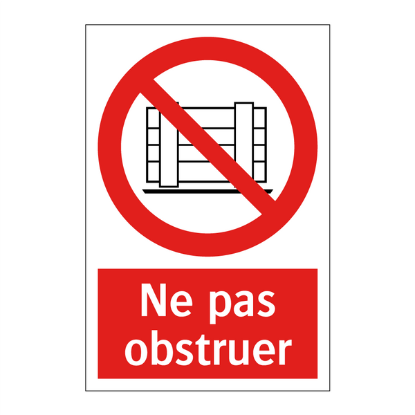 Ne pas obstruer