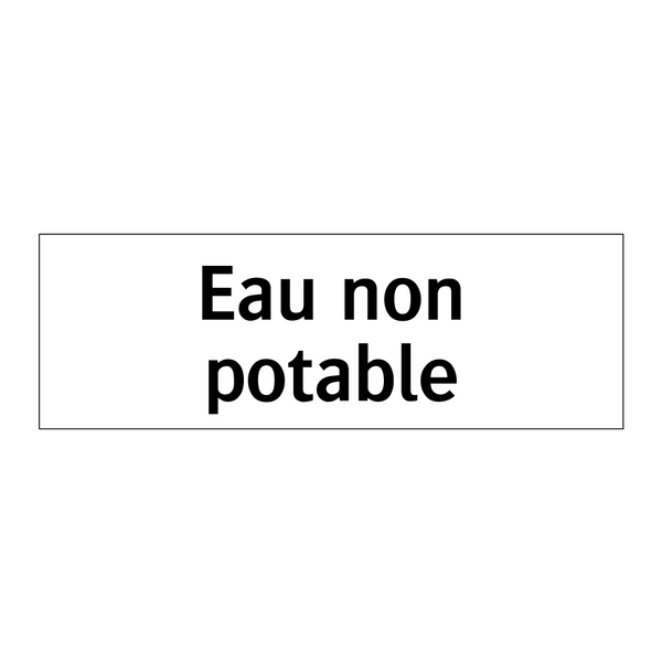 Eau non potable