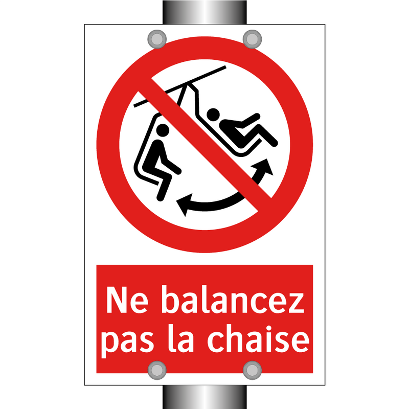Ne balancez pas la chaise