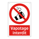 Vapotage interdit