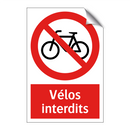 Vélos interdits