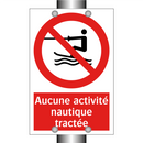 Aucune activité nautique tractée