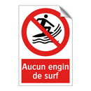 Aucun engin de surf