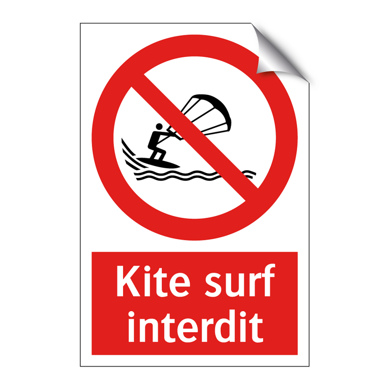 Kite surf interdit
