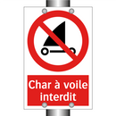 Char à voile interdit