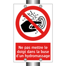 Ne pas mettre le doigt dans la buse d'un hydromassage