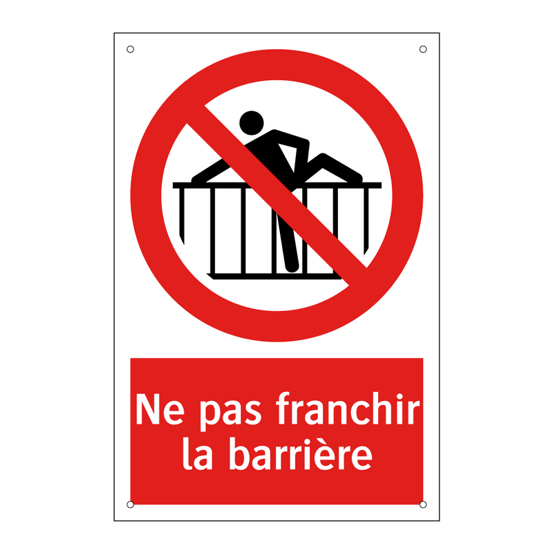 Ne pas franchir la barrière