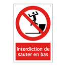 Interdiction de sauter en bas