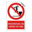 Interdiction de sauter en bas