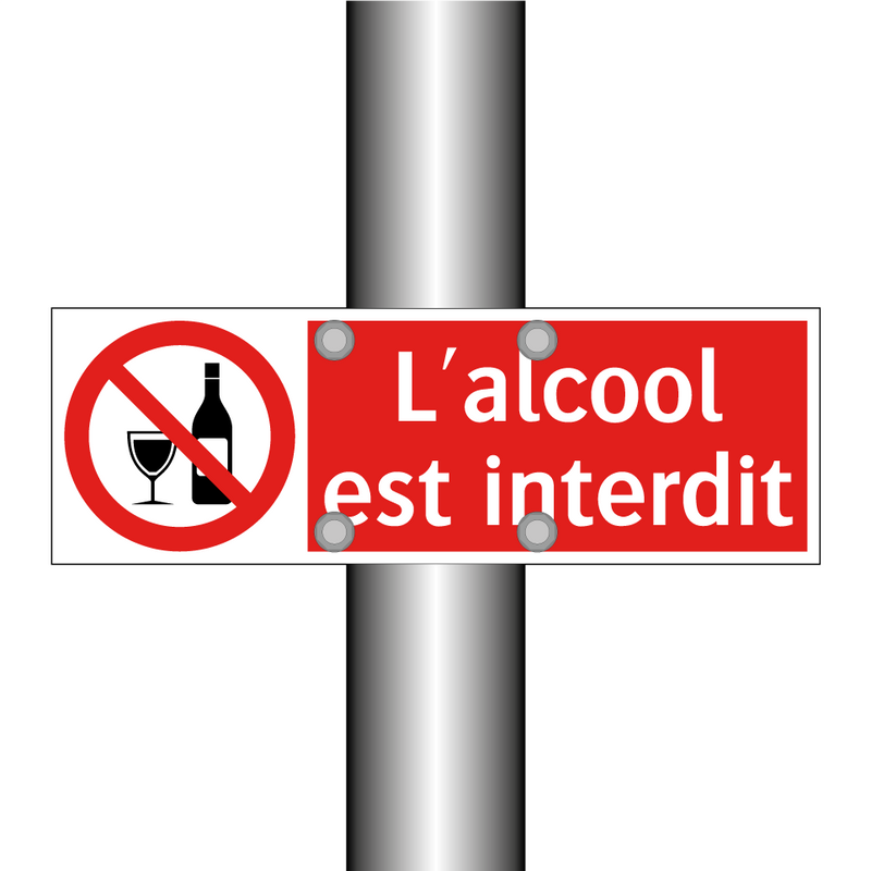 L'alcool est interdit