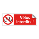 Vélos interdits !