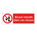 Alcool interdit dans ces locaux
