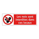 Les noix sont interdites dans ces locaux