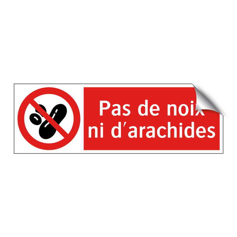 Pas de noix ni d'arachides