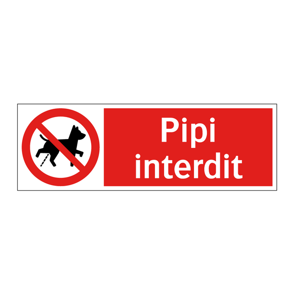 Pipi interdit
