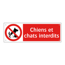 Chiens et chats interdits