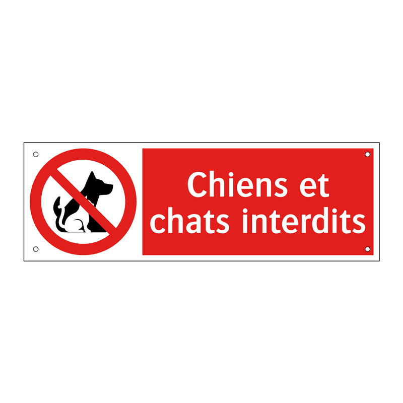 Chiens et chats interdits