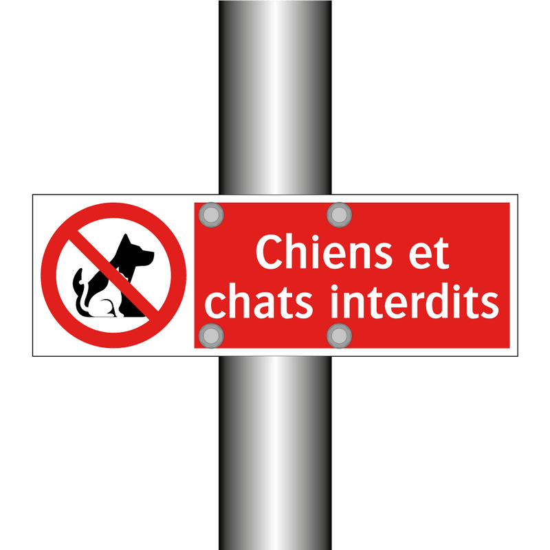 Chiens et chats interdits