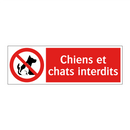 Chiens et chats interdits