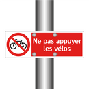 Ne pas appuyer les vélos