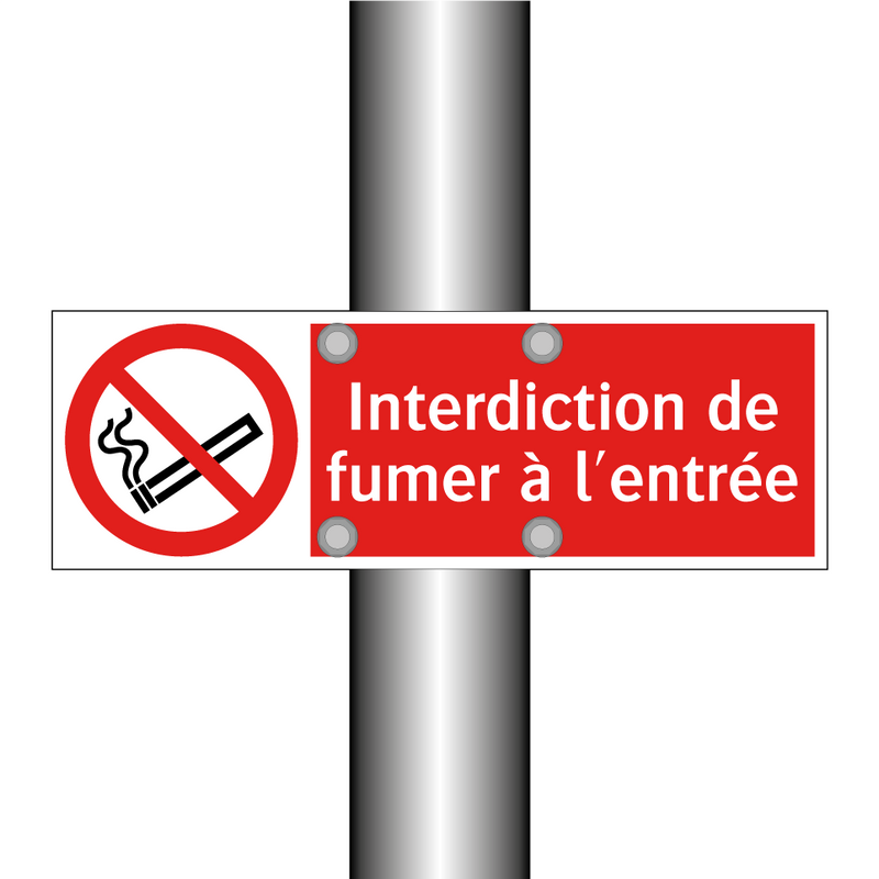 Interdiction de fumer à l'entrée