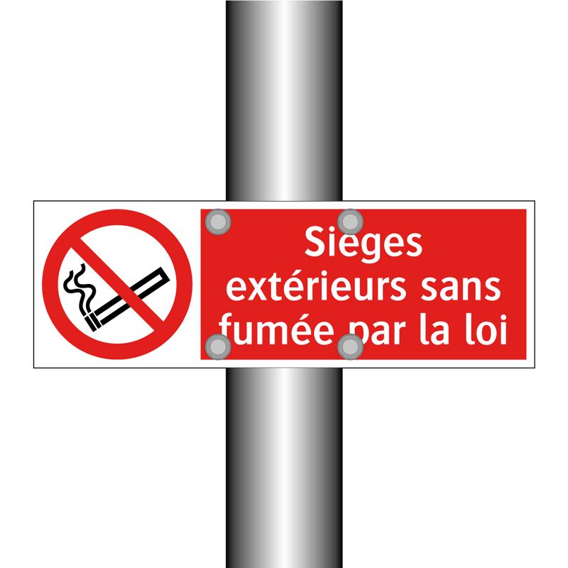 Sièges extérieurs sans fumée par la loi
