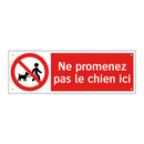 Ne promenez pas le chien ici